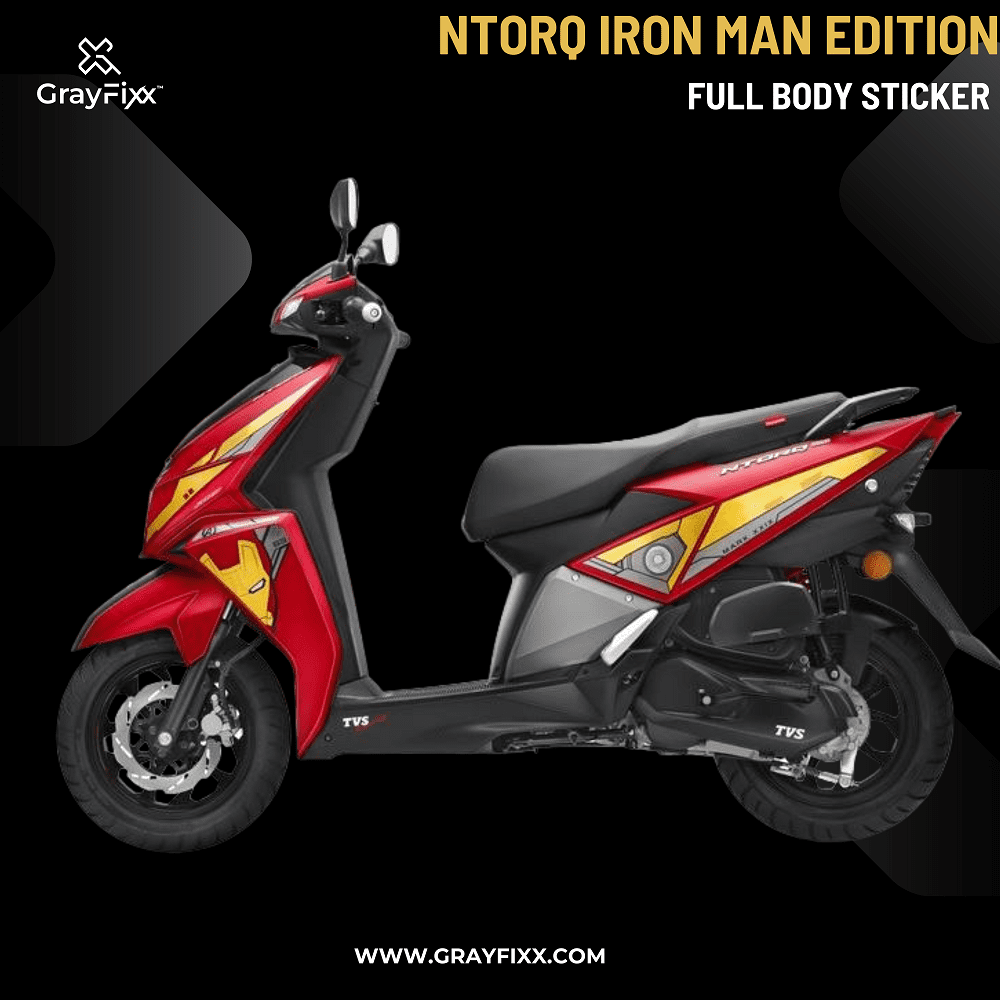 Ntorq Iron man Stickers | Ntorq Iron man Graphics